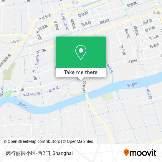 闵行丽园小区-西2门 map