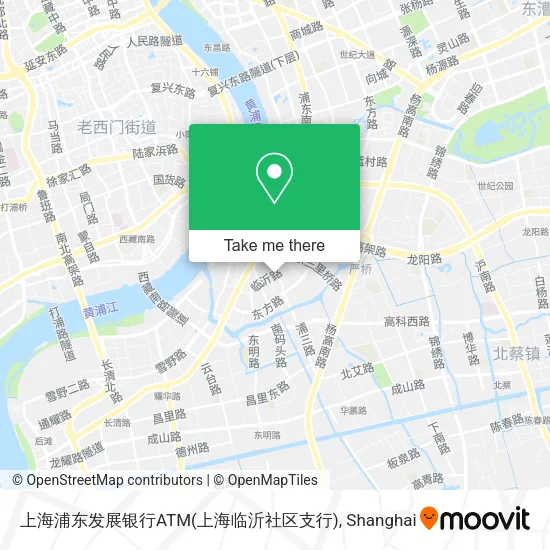 上海浦东发展银行ATM(上海临沂社区支行) map