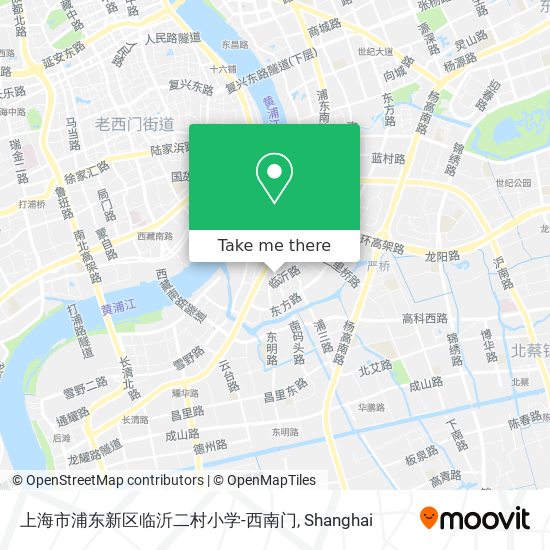 上海市浦东新区临沂二村小学-西南门 map