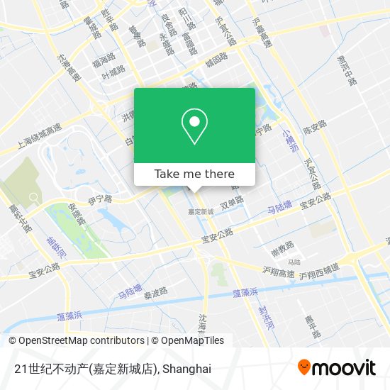 21世纪不动产(嘉定新城店) map