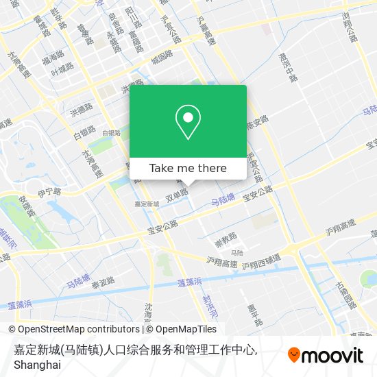 嘉定新城(马陆镇)人口综合服务和管理工作中心 map