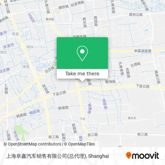 上海阜鑫汽车销售有限公司(总代理) map