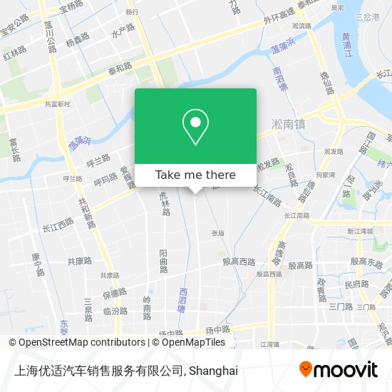 上海优适汽车销售服务有限公司 map