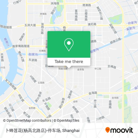 卜蜂莲花(杨高北路店)-停车场 map