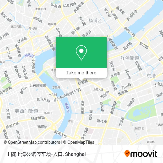 正院上海公馆停车场-入口 map