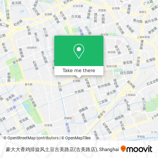 豪大大香鸡排旋风土豆古美路店 map