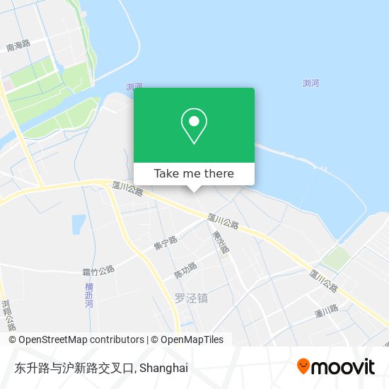 东升路与沪新路交叉口 map
