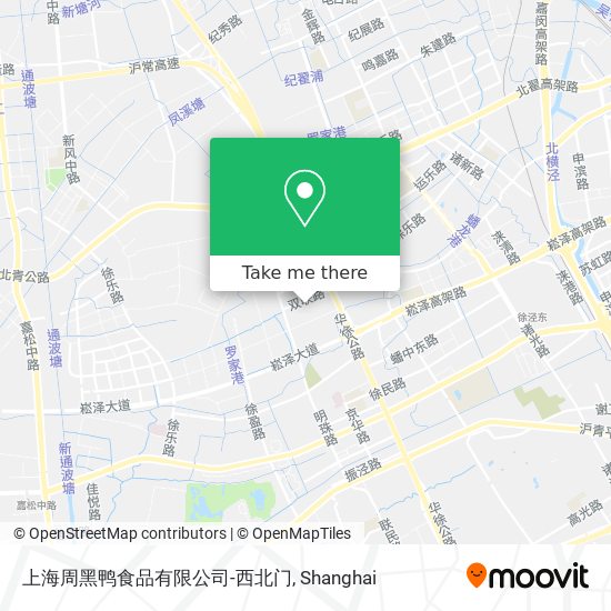 上海周黑鸭食品有限公司-西北门 map