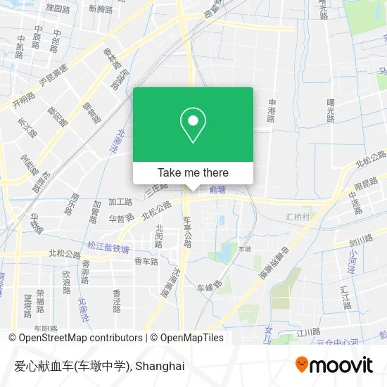 爱心献血车(车墩中学) map