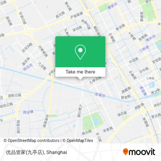 优品壹家(九亭店) map