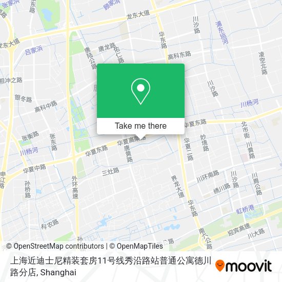 上海近迪士尼精装套房11号线秀沿路站普通公寓德川路分店 map