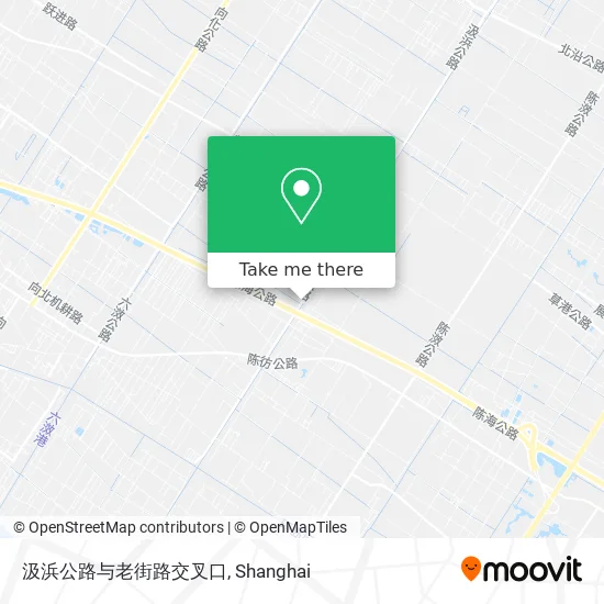 汲浜公路与老街路交叉口 map