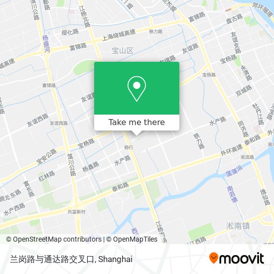 兰岗路与通达路交叉口 map