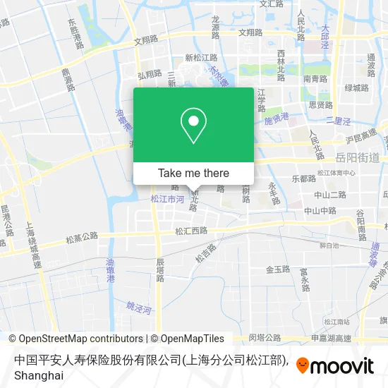 中国平安人寿保险股份有限公司(上海分公司松江部) map