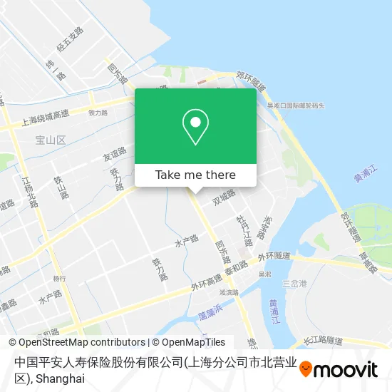 中国平安人寿保险股份有限公司(上海分公司市北营业区) map