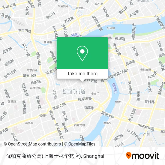 优帕克商旅公寓(上海士林华苑店) map