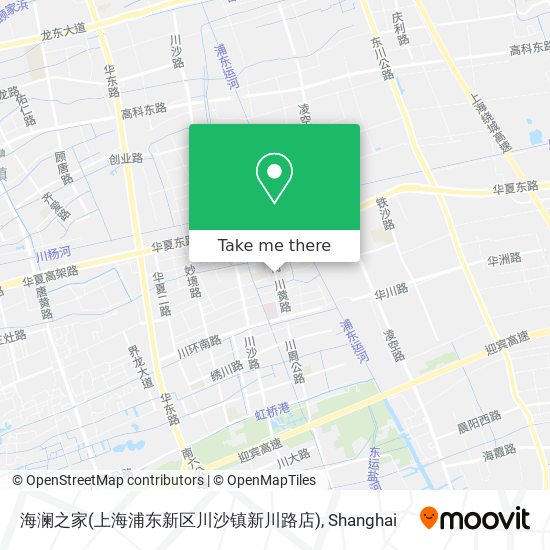 海澜之家(上海浦东新区川沙镇新川路店) map