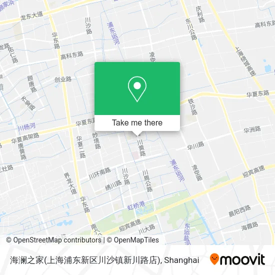 海澜之家(上海浦东新区川沙镇新川路店) map