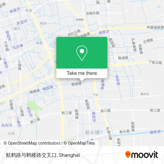 航鹤路与鹤楼路交叉口 map