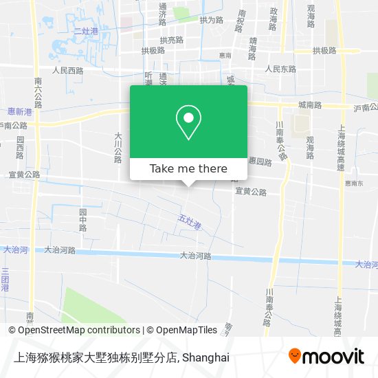 上海猕猴桃家大墅独栋别墅分店 map