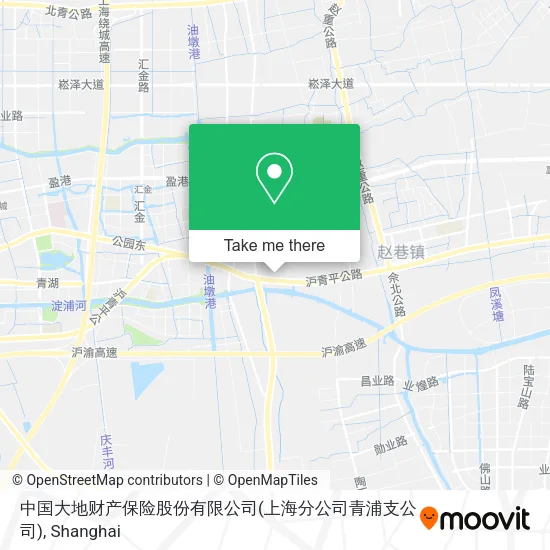 中国大地财产保险股份有限公司(上海分公司青浦支公司) map