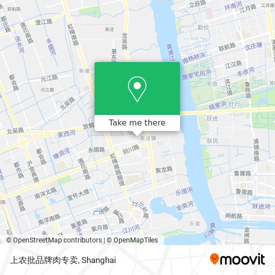 上农批品牌肉专卖 map