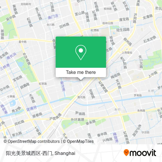 阳光美景城西区-西门 map