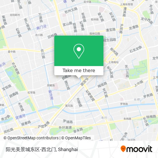 阳光美景城东区-西北门 map