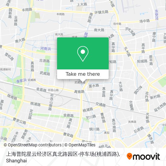上海普陀星云经济区真北路园区-停车场(桃浦西路) map