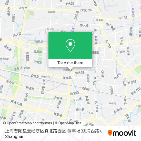 上海普陀星云经济区真北路园区-停车场(桃浦西路) map