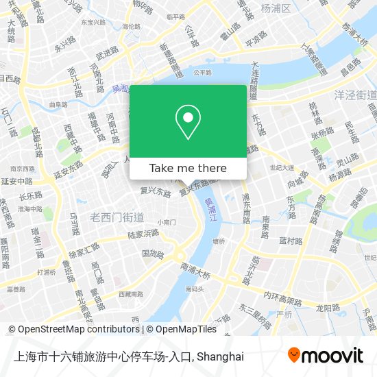 上海市十六铺旅游中心停车场-入口 map