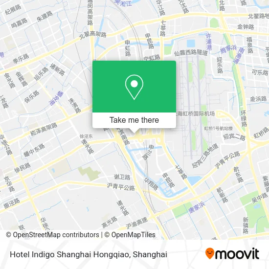 Hotel Indigo Shanghai Hongqiao map