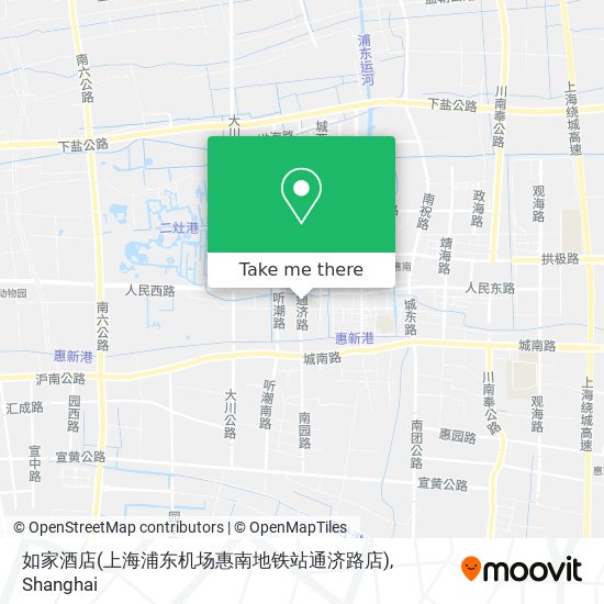 如家酒店(上海浦东机场惠南地铁站通济路店) map
