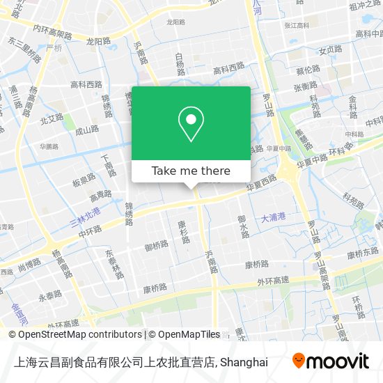 上海云昌副食品有限公司上农批直营店 map