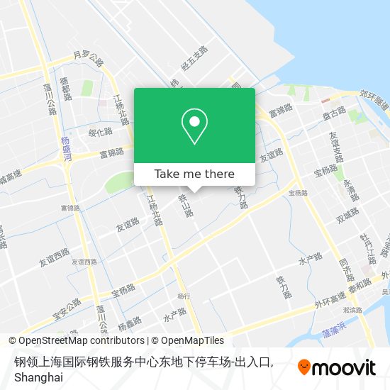 钢领上海国际钢铁服务中心东地下停车场-出入口 map