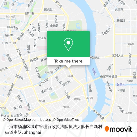 上海市杨浦区城市管理行政执法队执法大队长白新村街道中队 map