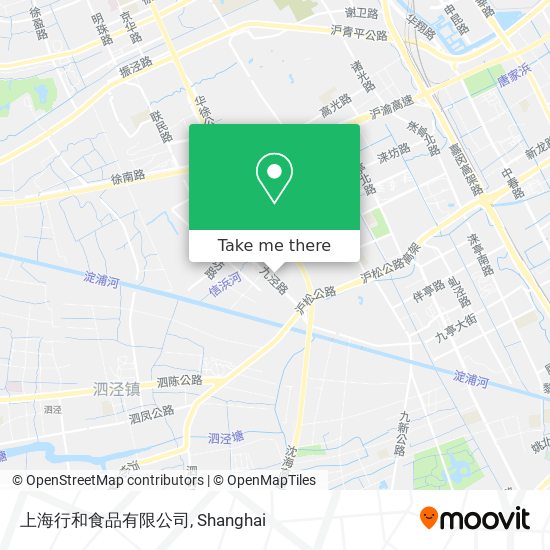 上海行和食品有限公司 map