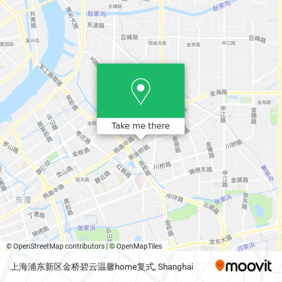 上海浦东新区金桥碧云温馨home复式 map