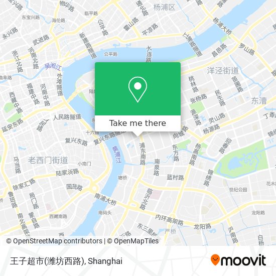 王子超市(潍坊西路) map