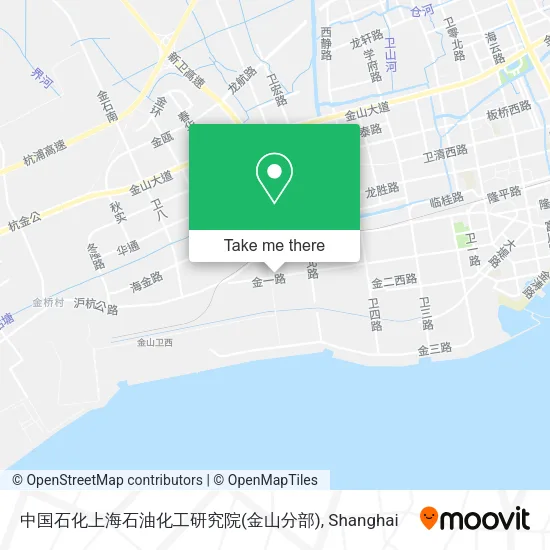中国石化上海石油化工研究院(金山分部) map