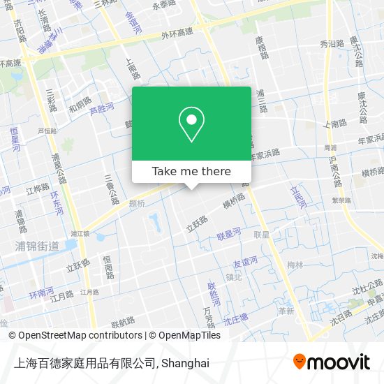 上海百德家庭用品有限公司 map