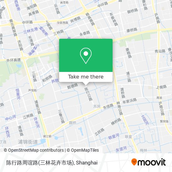 陈行路周谊路(三林花卉市场) map