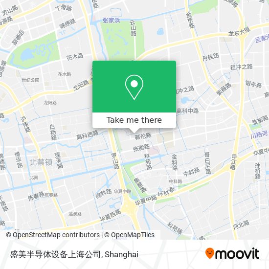 盛美半导体设备上海公司 map