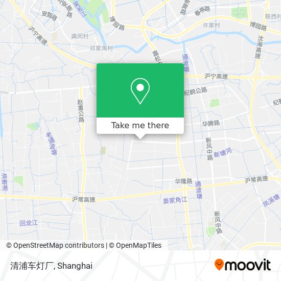 清浦车灯厂 map