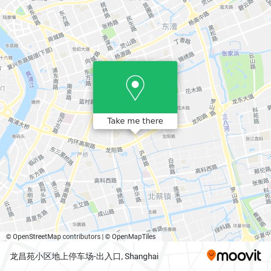 龙昌苑小区地上停车场-出入口 map