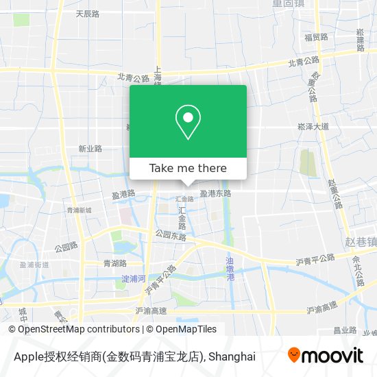 Apple授权经销商(金数码青浦宝龙店) map