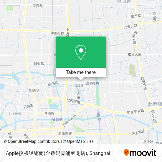 Apple授权经销商(金数码青浦宝龙店) map
