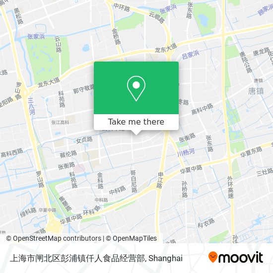 上海市闸北区彭浦镇仟人食品经营部 map