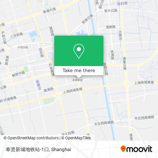 奉贤新城地铁站-1口 map