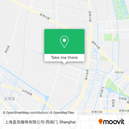 上海盈加服饰有限公司-西南门 map
